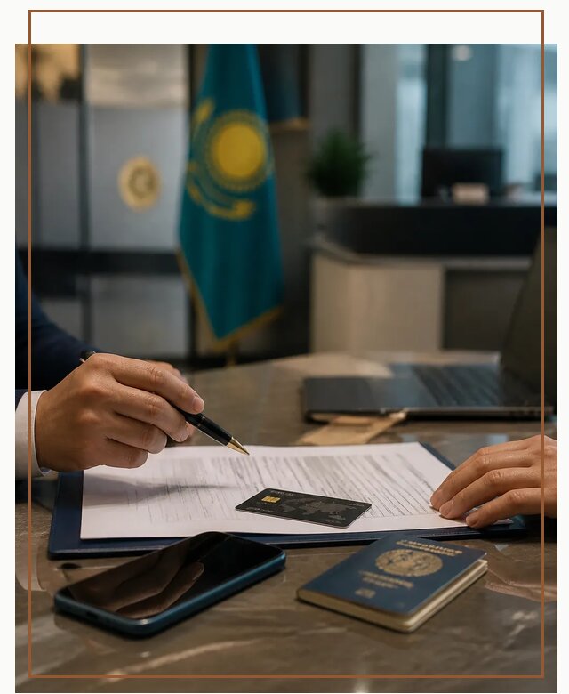Открытие счета и банковской карты в Казахстане в Белогорске